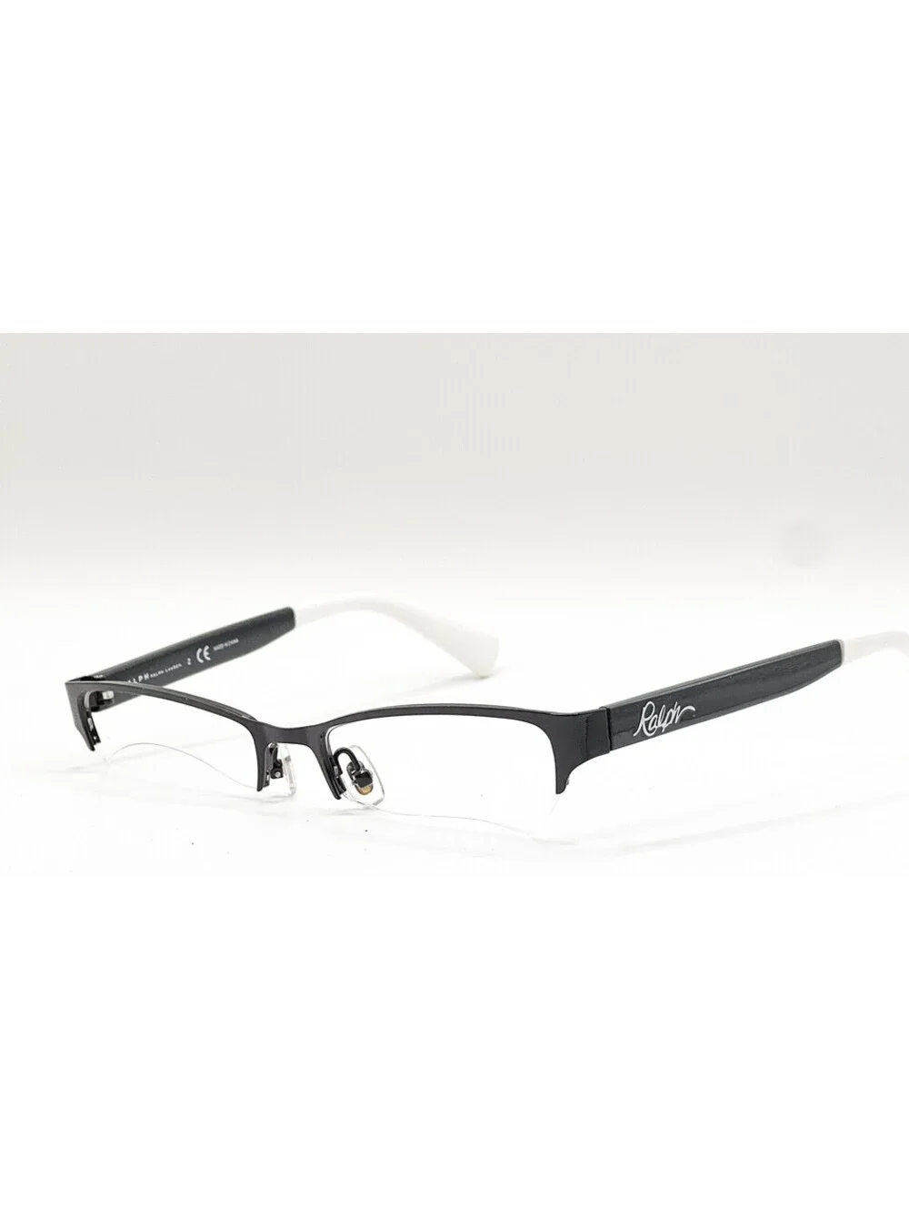 Ralph Lauren RA6042 131 Shiny Black Semi Rimless Authentic Eyeglass Frames 52-17